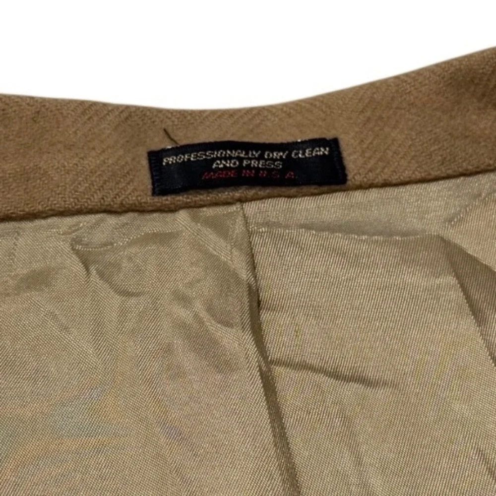 Norm Thompson‎ Mens Camel Wool Blend Blazer Sport Coat Jacket Made in USA - 42R